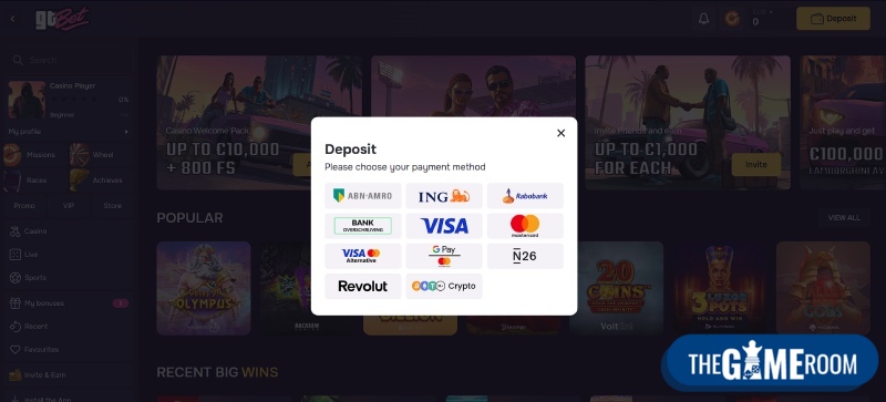 Storten met American Express bij een online casino